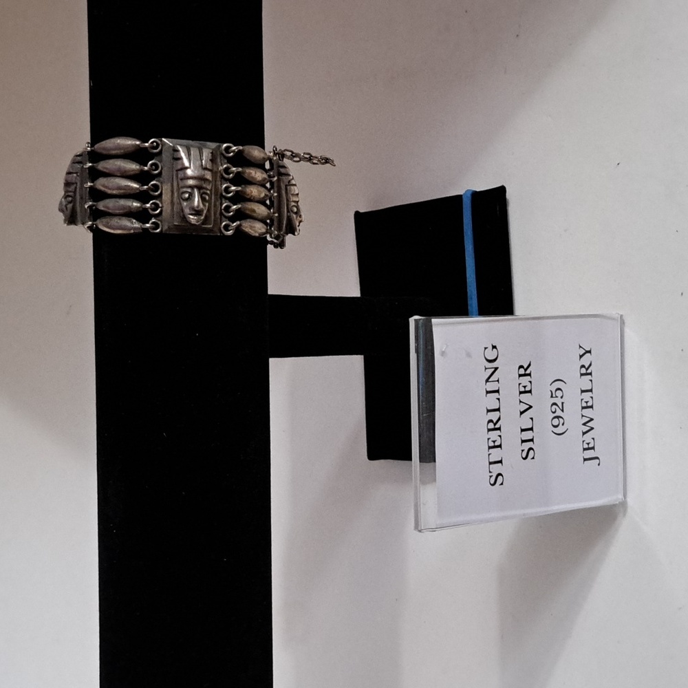 HOST PICK AMAZING Vintage Sterling Silver Mexico 925 bracelet 7"